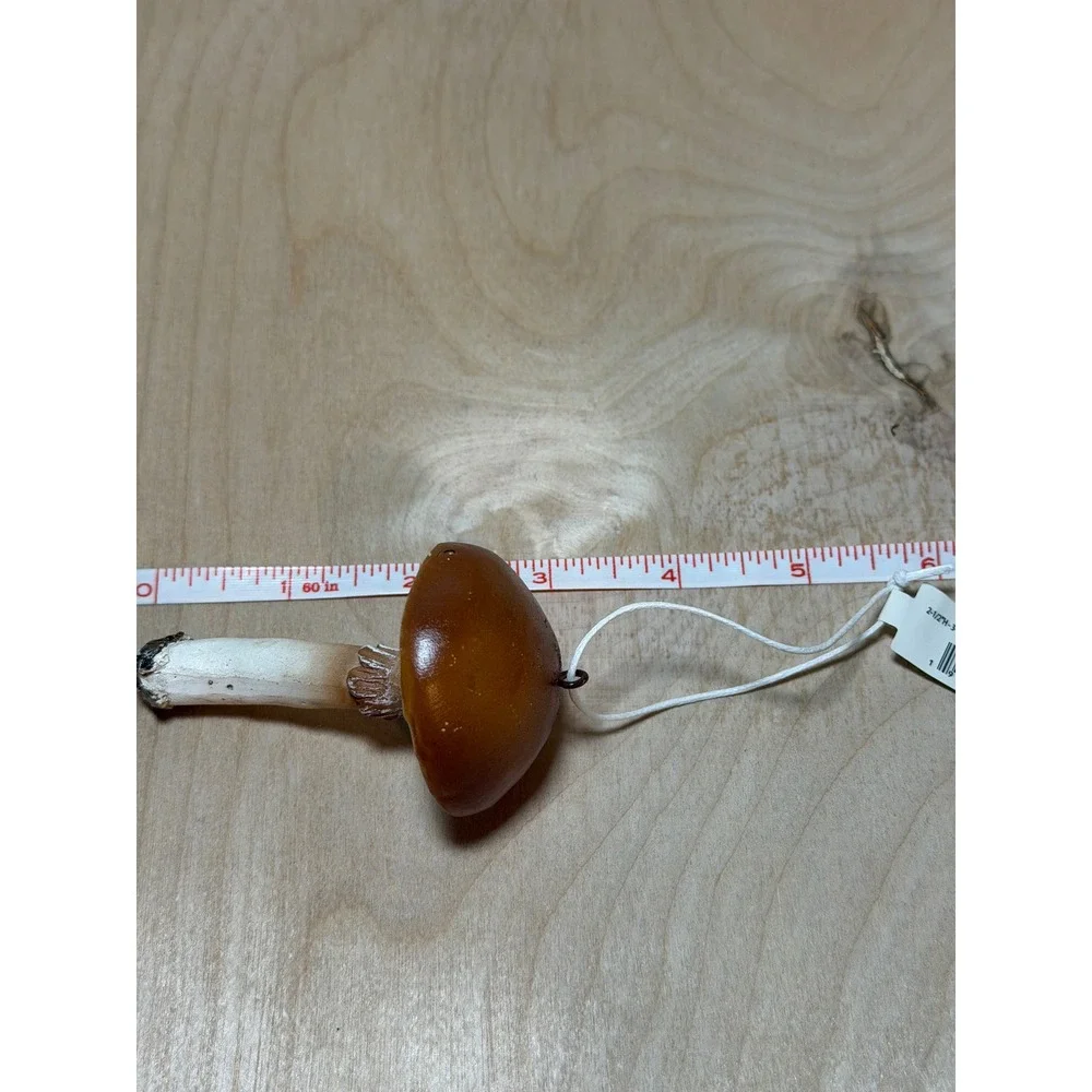 Creative Co-op Mushroom Ornament Brown Woodland Forest Nature Holiday